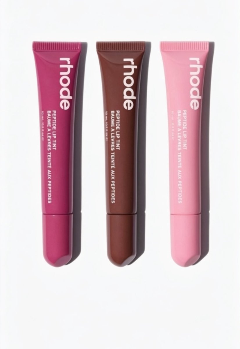 Rhode Peptide Lip Tint β Hydrating Glossy Lip Balm Pack Of 3 Espresso + Page Vine + Toast