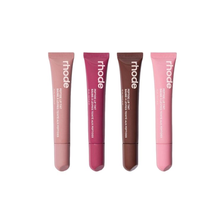 Rhode Peptide Lip Tint Set β Pack of 4 Shades | Espresso + Ribbon + Salty tan + Peach pit