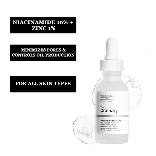 The Ordinary Niacinamide Serum 10% + Zinc 1% Supersize Serum [Buy 1 Get 1 Free] | Best Quality Serum 30ML